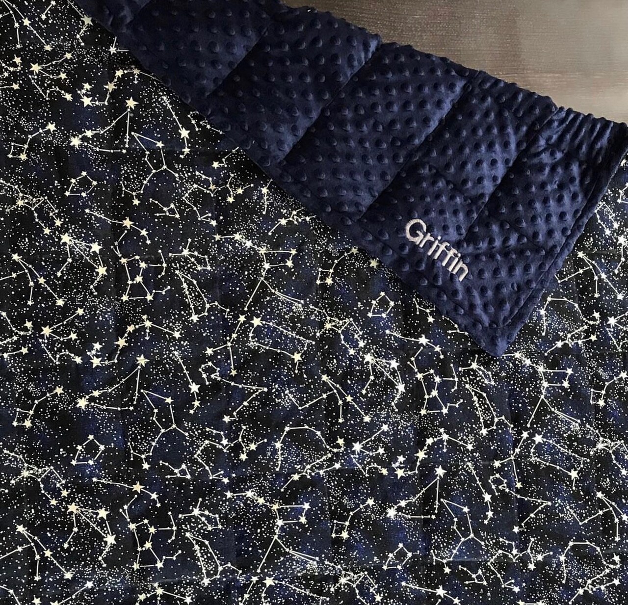 Weighted blanket for kids glow in the dark sleep anxiety ADHD Autism 40