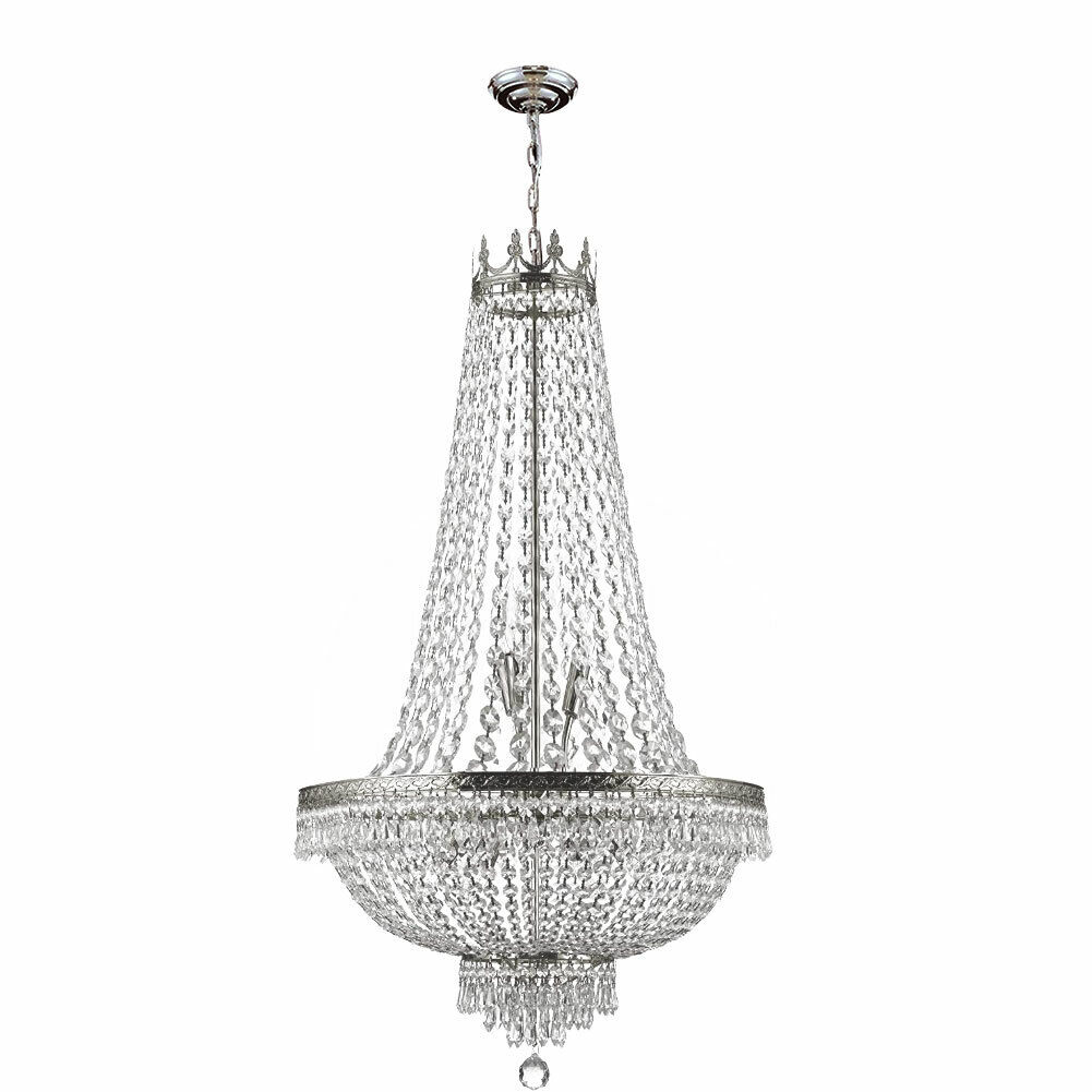 Kitcheniva Crystal Foyer French Empire Chandelier 30&#x22;