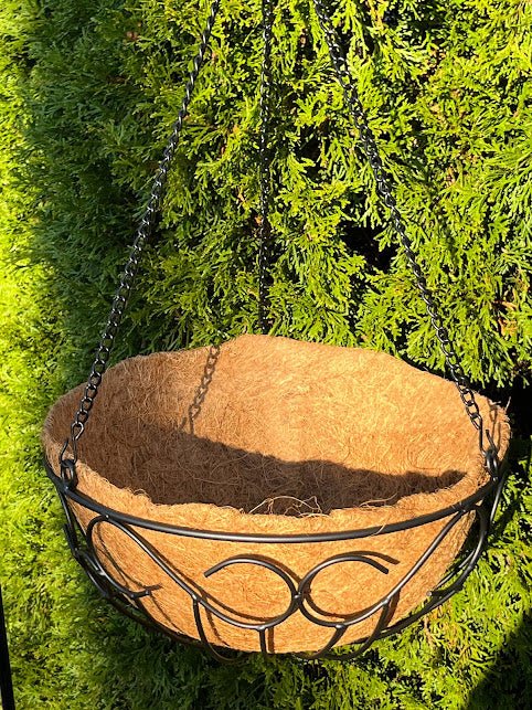 14&#x22; Metal Scroll Hanging Basket