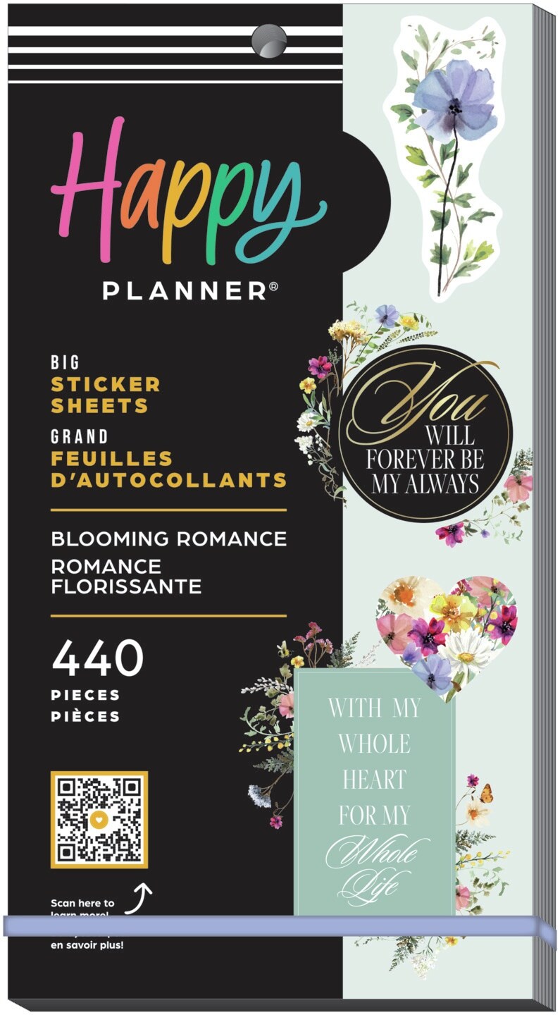 Happy Planner Sticker Value Pack 30/Sheets-Blooming Romance