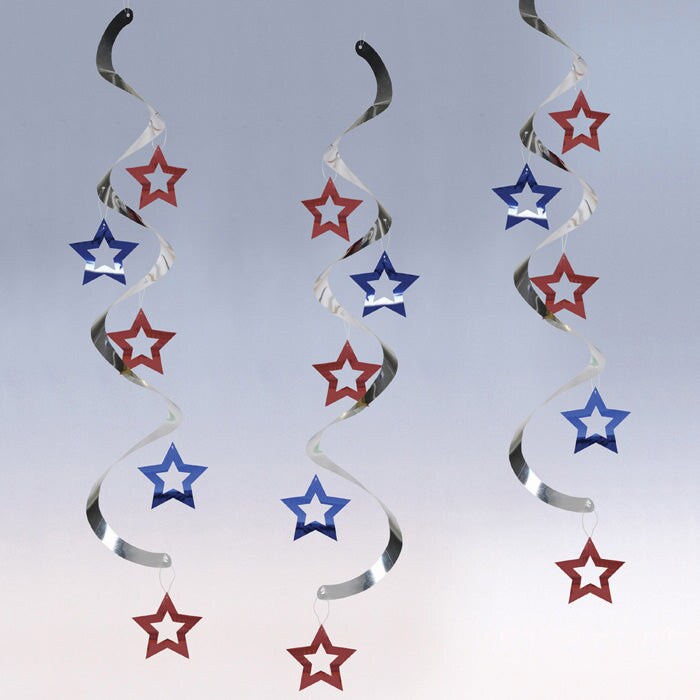 Patriotic Stars Dizzy Dangers (5/Pkg)