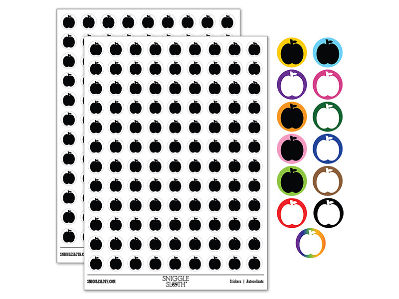 Apple Fruit 200+ 0.50&#x22; Round Stickers