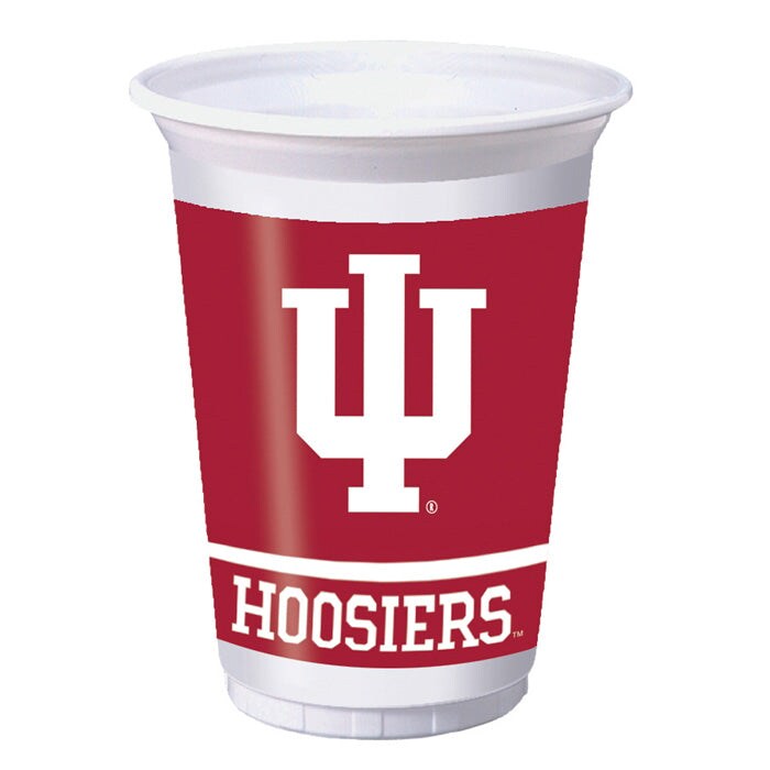 Indiana Hoosiers 20 Oz Plastic Cups, 8 ct