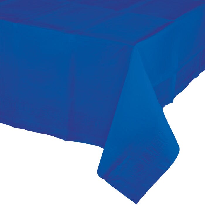 Cobalt Tablecover 54&#x22;X 108&#x22; Polylined Tissue