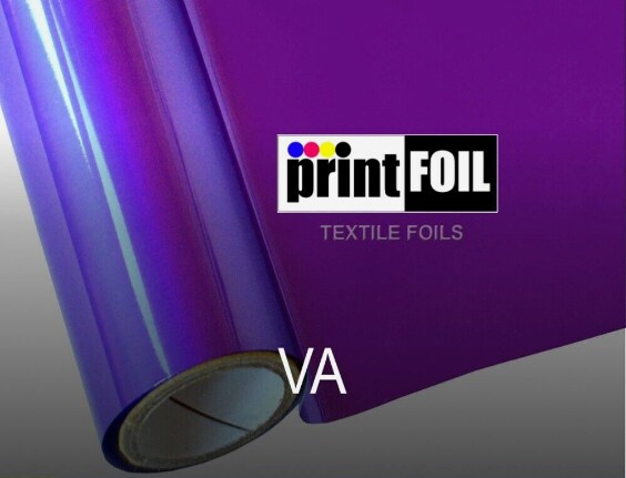 PrintFOIL Metallic Foil Heat Transfer Vinyl Violet Iron On Vinyl 12&#x22; X 25ft for HTV Vinyl for DIY Tshirt,Bags,Garments