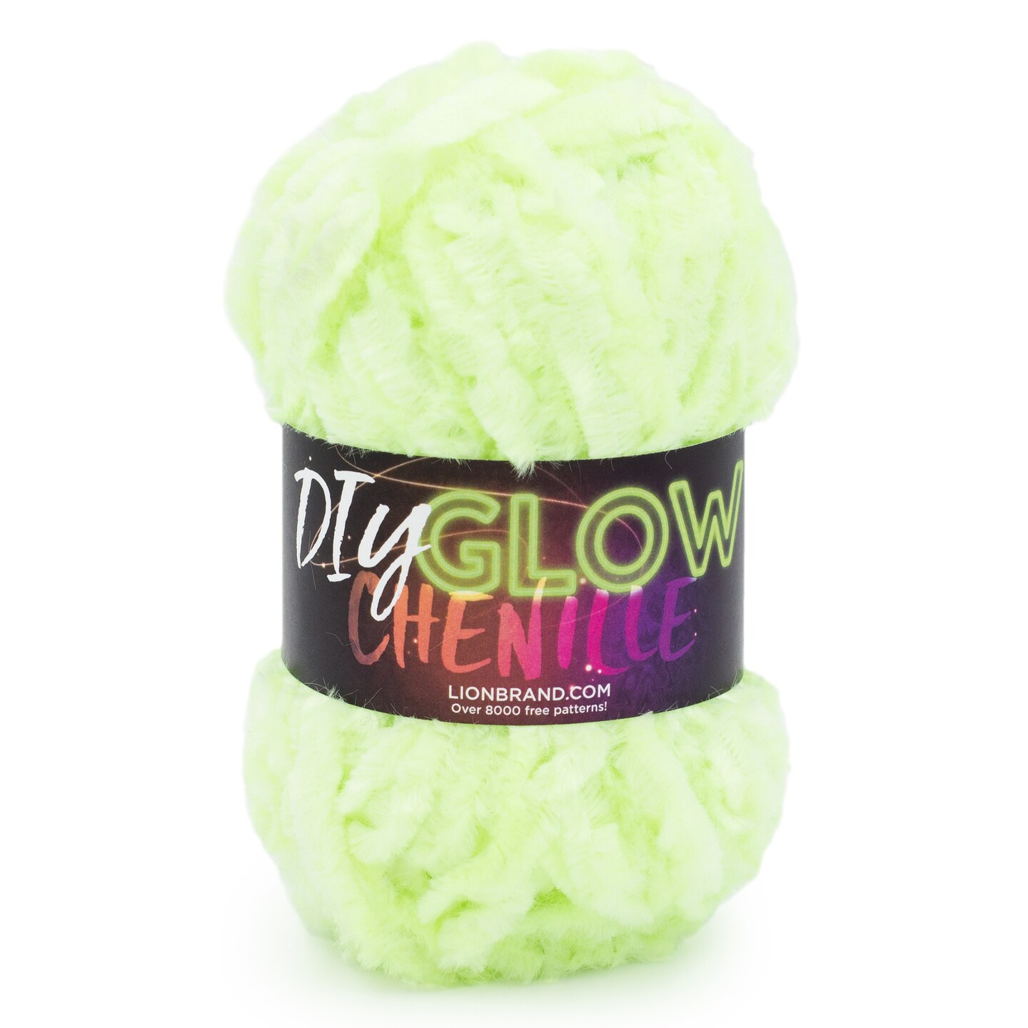 Lion Brand DIY Glow Chenille Yarn-Glow Worm