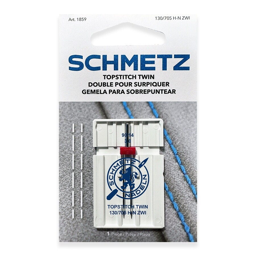 Schmetz Twin Topstitch Machine Needle-Size 3.0/90
