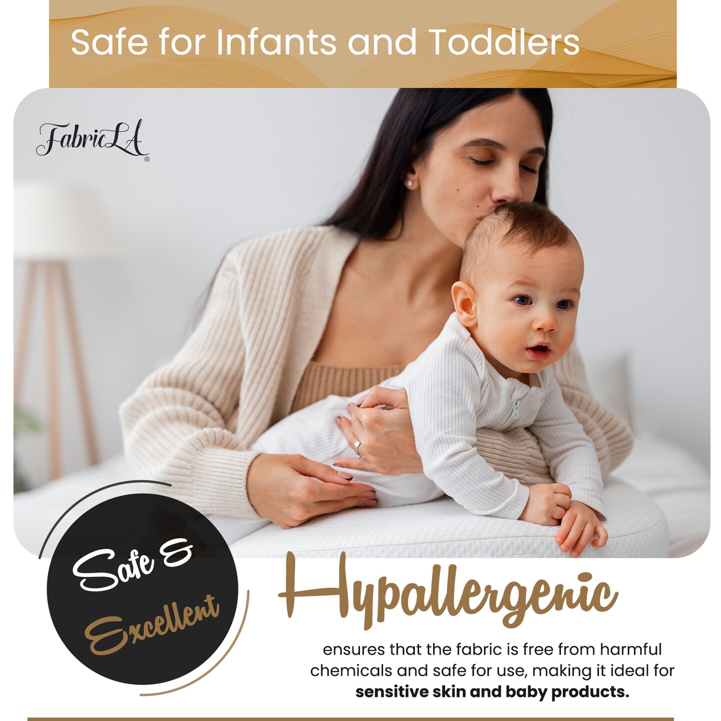 FabricLA Minky Fabric by The Yard | Oeko-TEX Certified Plush Fabric | Soft Minky Dimple Dot Cuddle Fabric | 60" inches Wide | Baby Blanket, Apparel, Throws