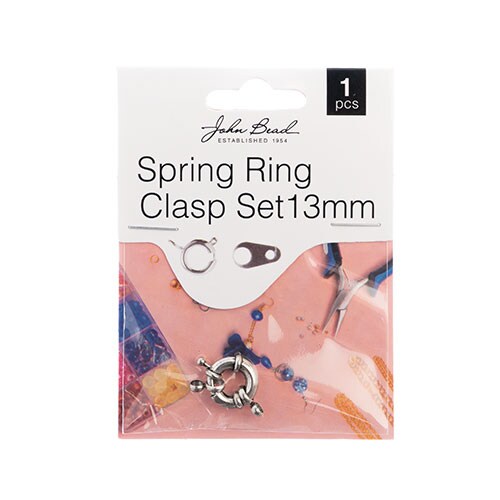 John Bead Must Have Findings 13mm Spring Rings Set, 1pcs