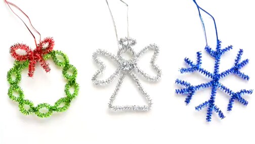 12&#x22; Glitter Pipe Cleaner Chenille Stem Royal Blue Box of 100, Floral Home by Artificial Flowers