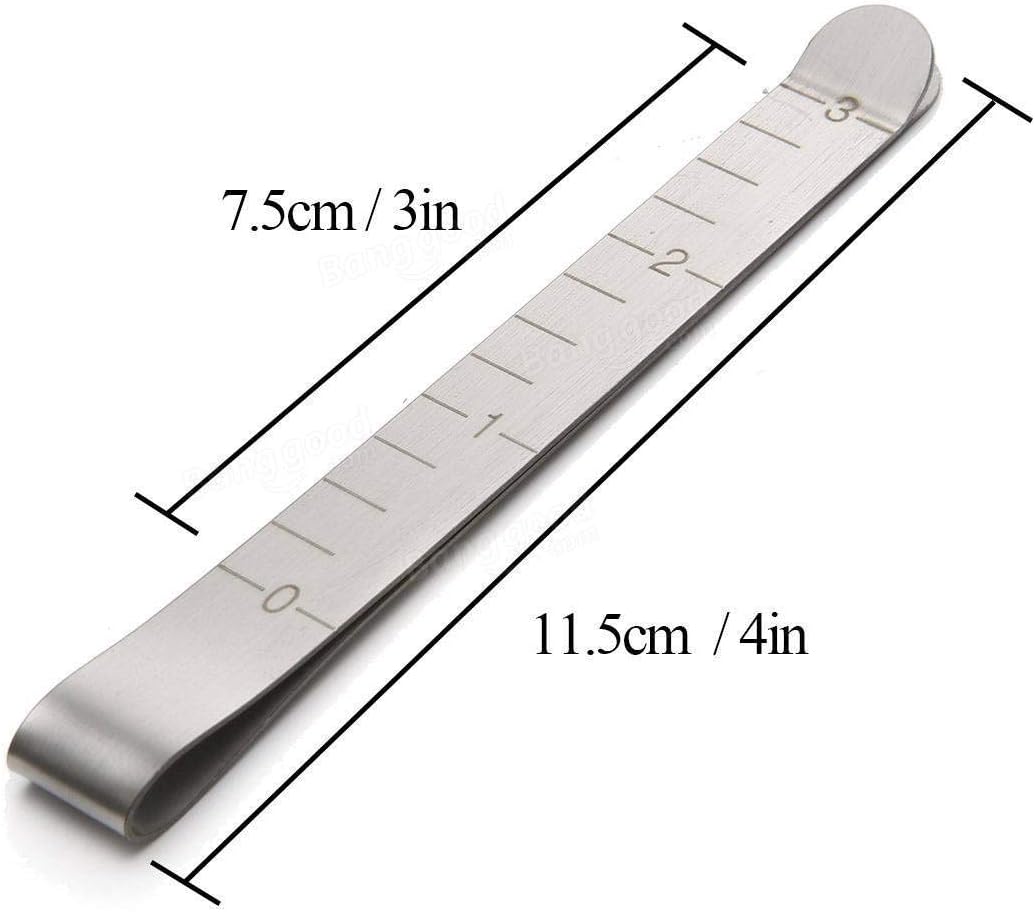 Clips Set of 20 Stainless Steel Hemming Clips 3 Inches Measurement Ruler Quilting Supplies