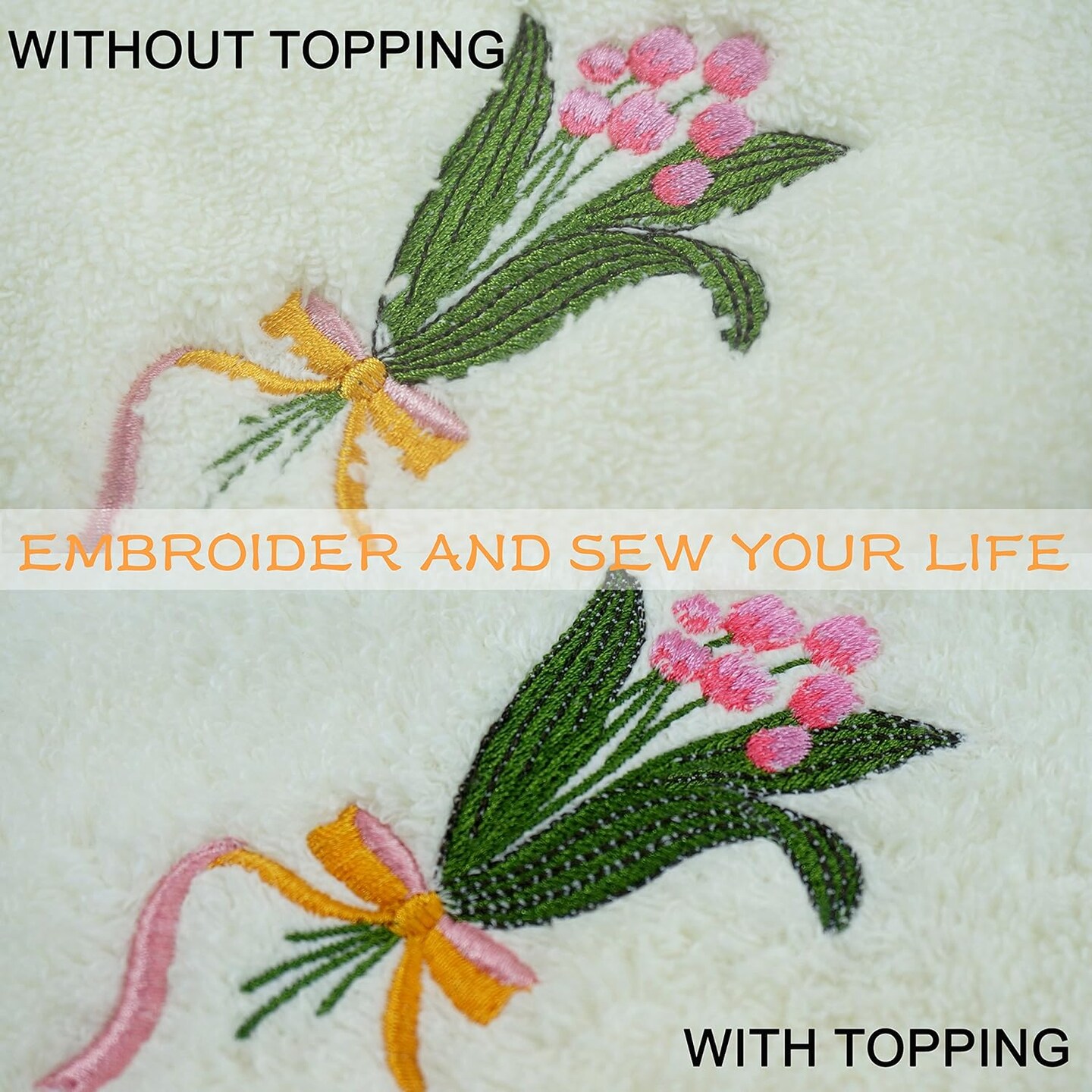 Water Soluble Machine Embroidery Stabilizer Backing &#x26; Topping 10&#x22; x 3 Yd roll - Light Weight - Cut into Variable Sizes for Machine Embroidery and Hand Sewing