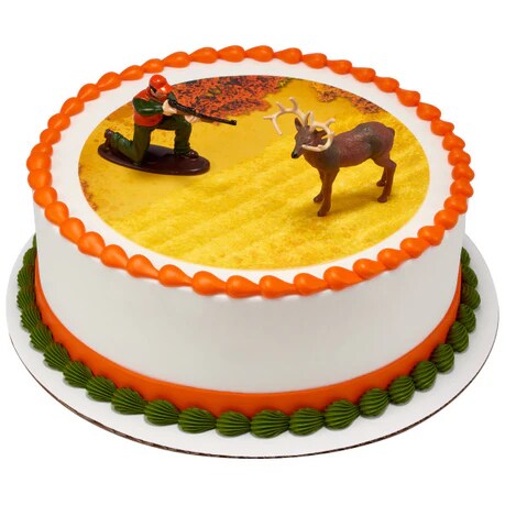 Deer Hunting Hunter and Buck Cake Kit Cake Kit 4 Piece