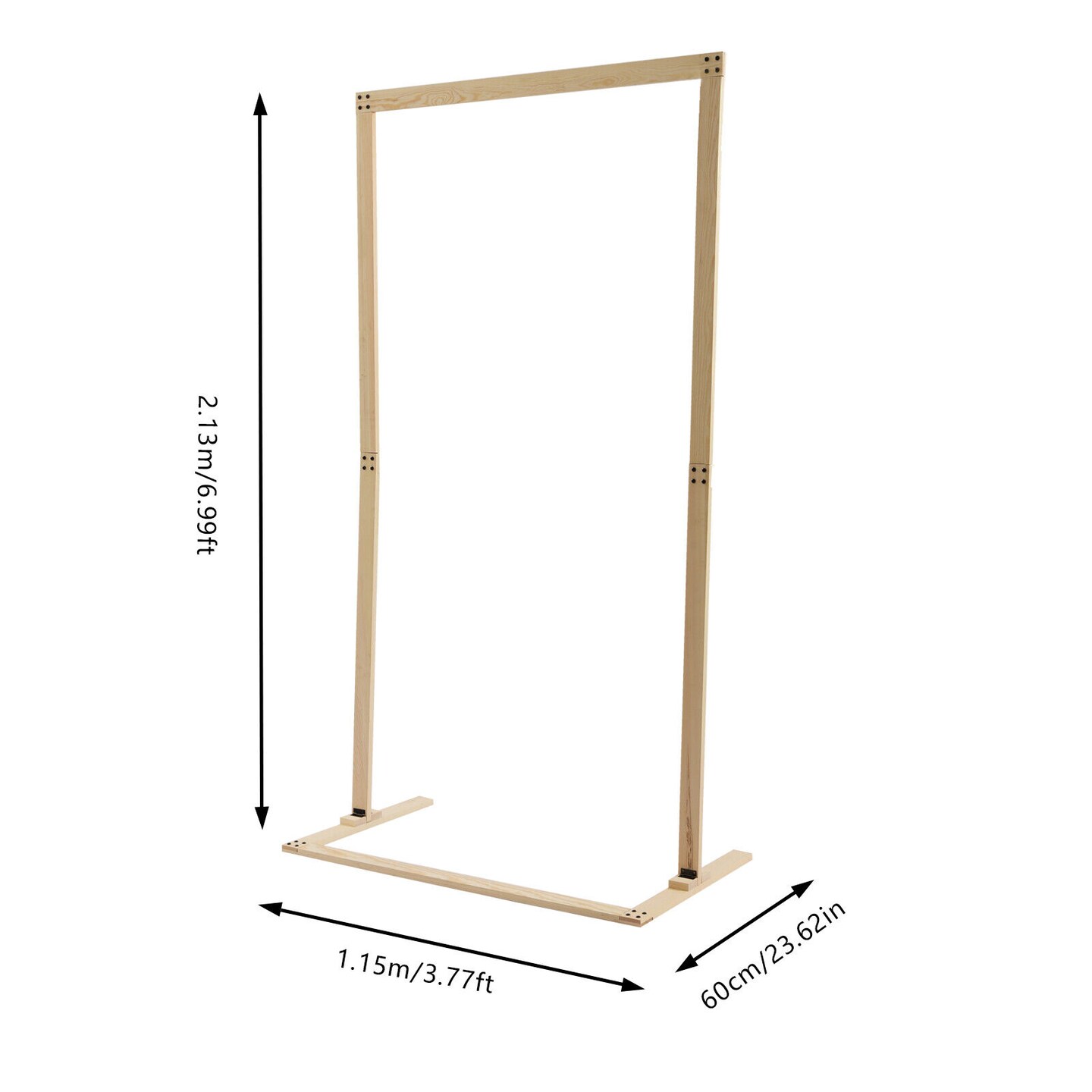 Kitcheniva Elegant Square Wooden Arch Backdrop Stand Decor (7FT)