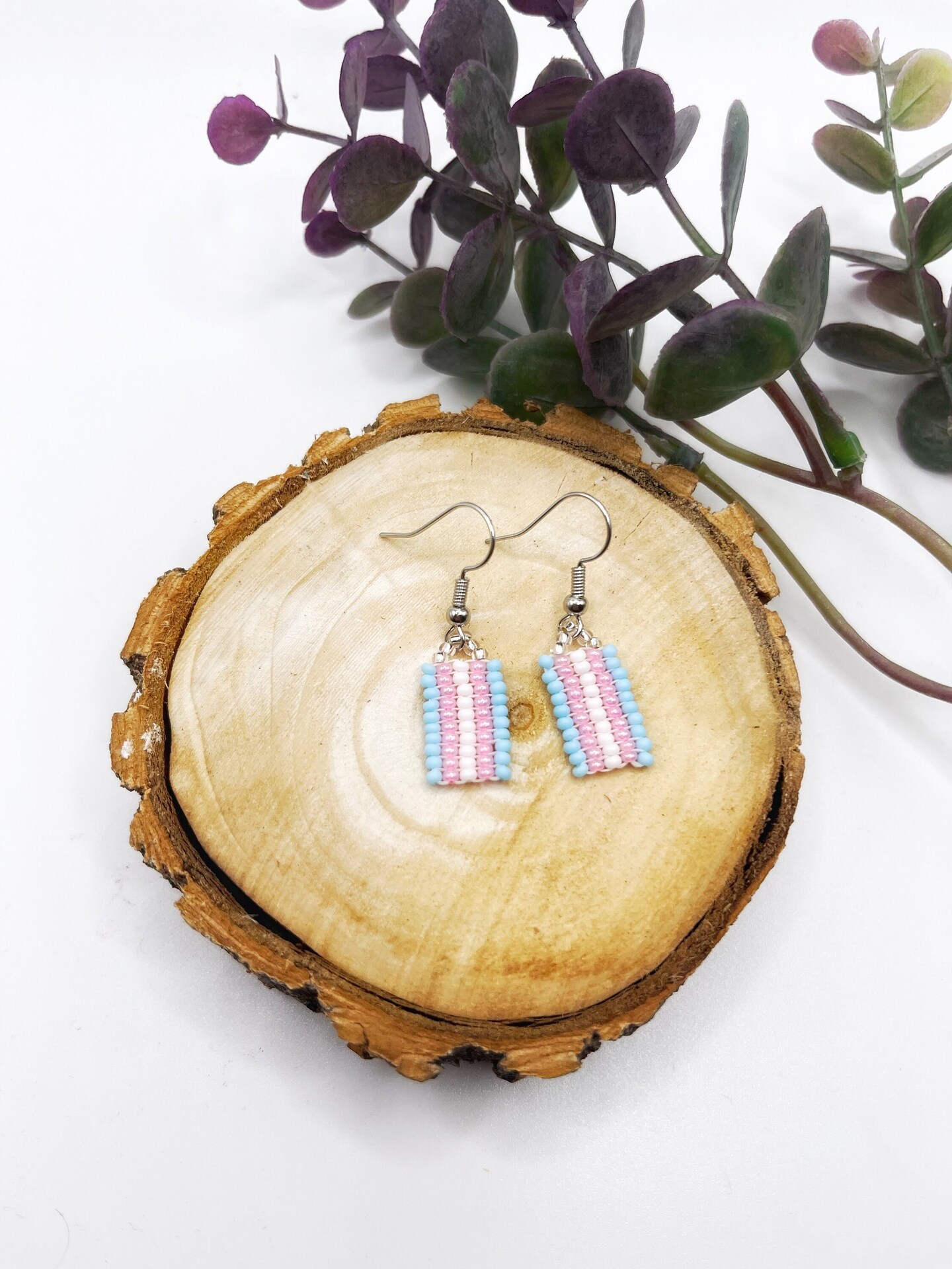 Pride flag earrings dangle, lgbtq earrings for friend, pride gifts