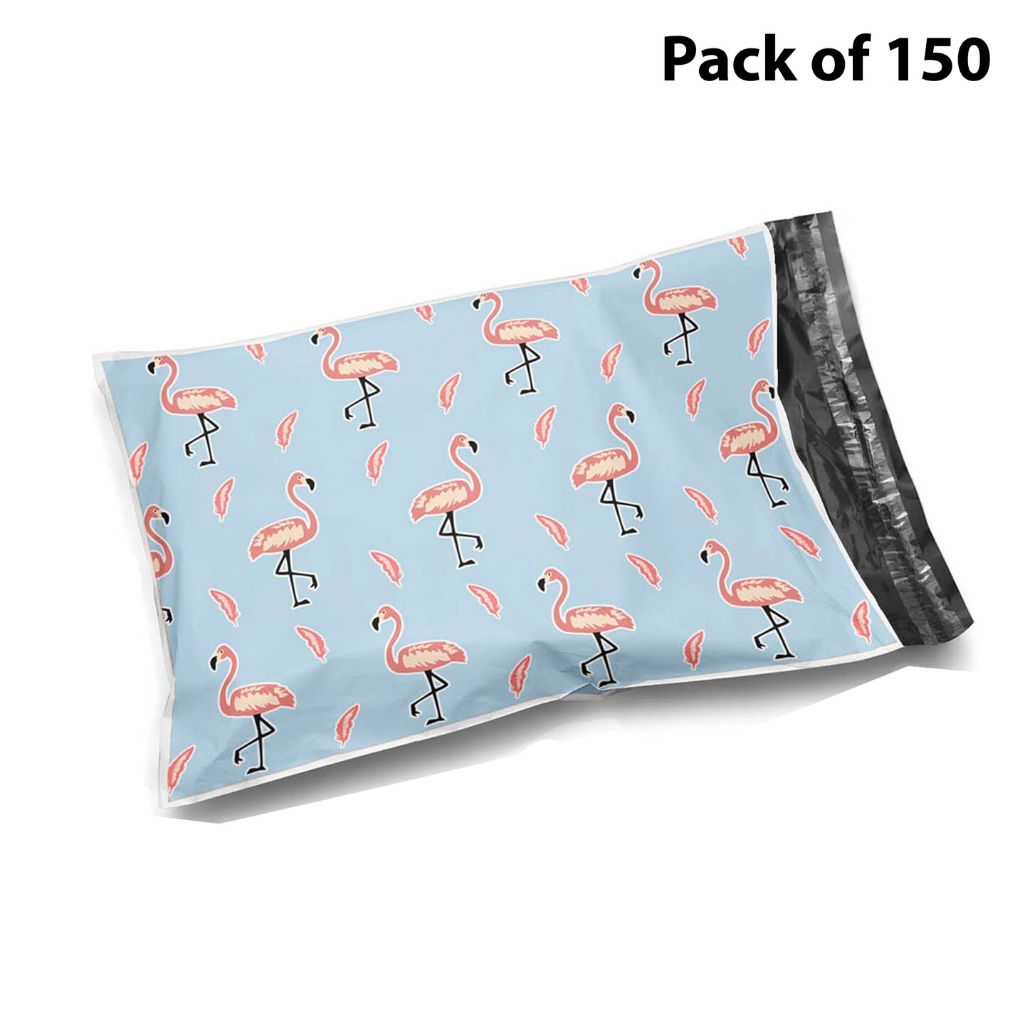 Pink Flamingos Mailer Bag | Poly Mailer Bags | 2 Mil - 10 x 13 Size Glossy Pink | MINA&#xAE;
