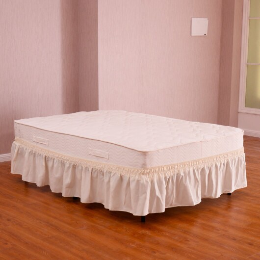 Around Bed 14&#x22; Elastic Wrap Ruffle Bed Skirt