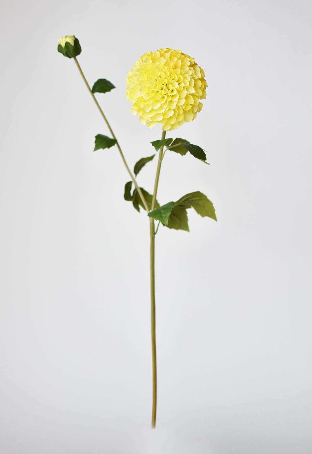 31&#x22; Faux Dahlia Stem Yellow Red