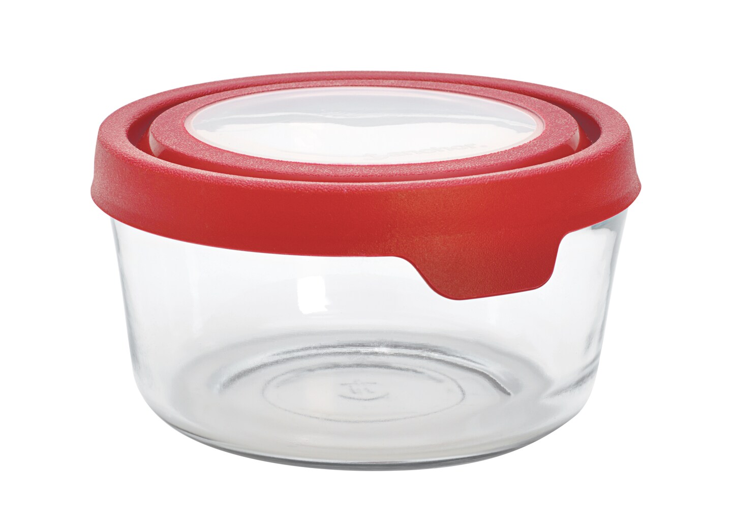 Red, 7 Cup Round Storage, Sealable Container