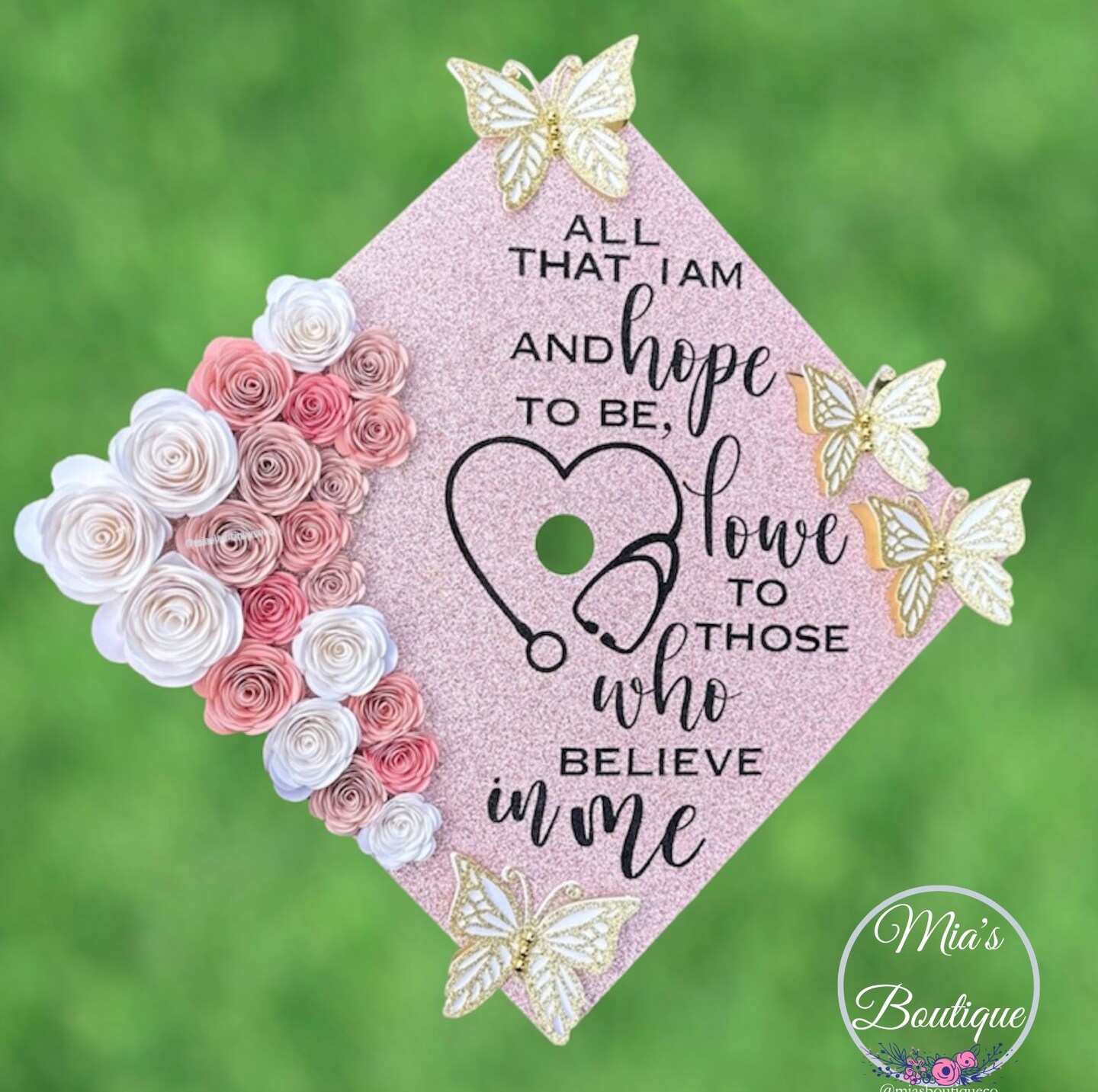 Graduation Cap Graduation Cap Topper Nurse Graduation Cap Custom ...