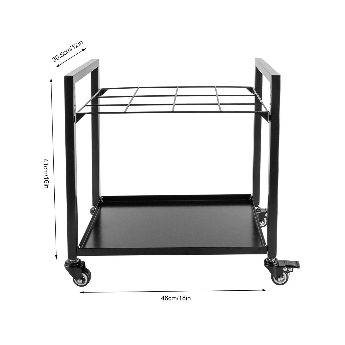 Kitcheniva 12Slot Blueprint Storage Rack Cart