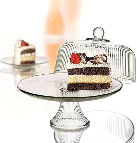 Glass Cake Stand with Cover