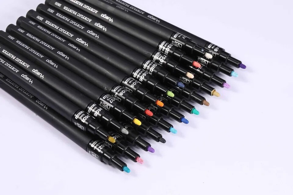 Acrylic Paint Pens Premium Markers Extra Fine Tip for DIY Art Project