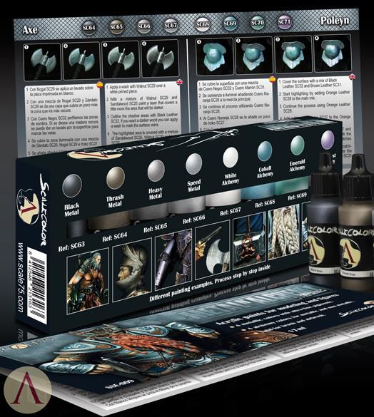 ScaleColor Metal N Alchemy - Steel Series Paint Set