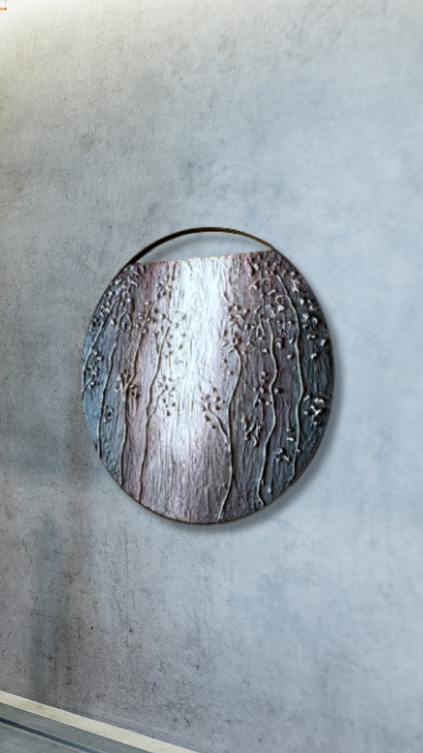 FLOWERY MOOD: Creating a Round Decorative Textured image 2
