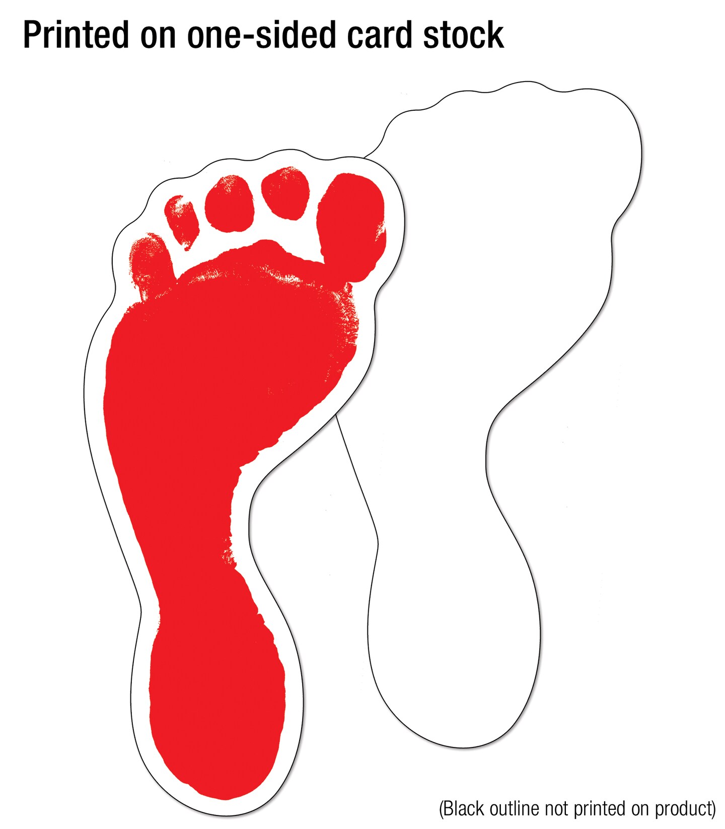 Carson Dellosa 54-Piece Feet Cutouts, Colorful Footprints for Directions, Name Tags, Crafts, Locker Decorations, Bulletin Board, Labels, and Classroom Decor