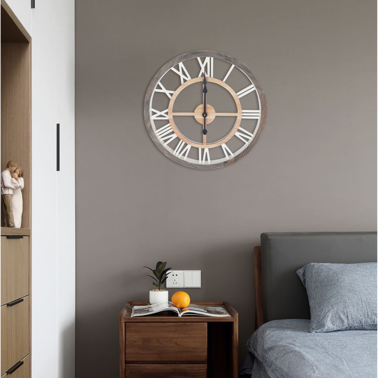 Kitcheniva 23&#x27;&#x27; Large Farmhouse Wall Clock