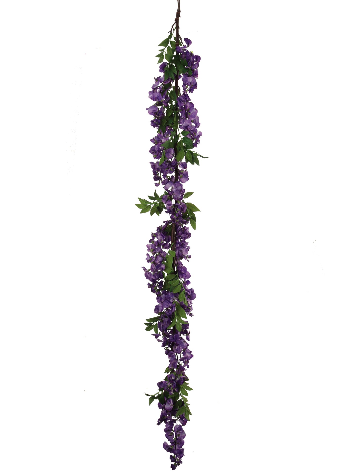 Set of 2: 5-Ft Purple Silk Wisteria Garlands - Vibrant Artificial Floral Decor with Realistic Blooms, Ideal for Weddings, Parties &#x26; Home Interiors, Floral Home by Artificial Flowers