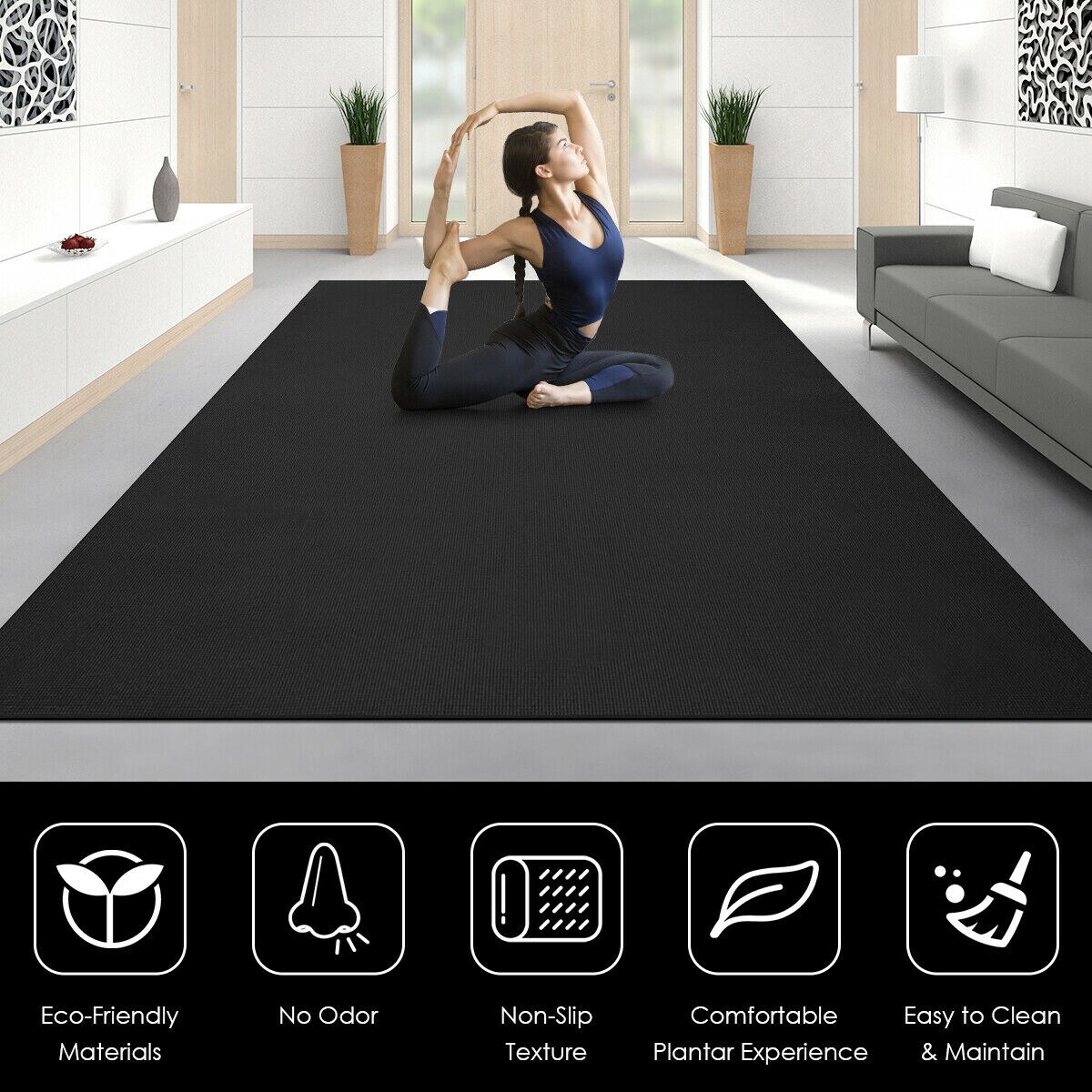 Workout Yoga Mat for Exercise