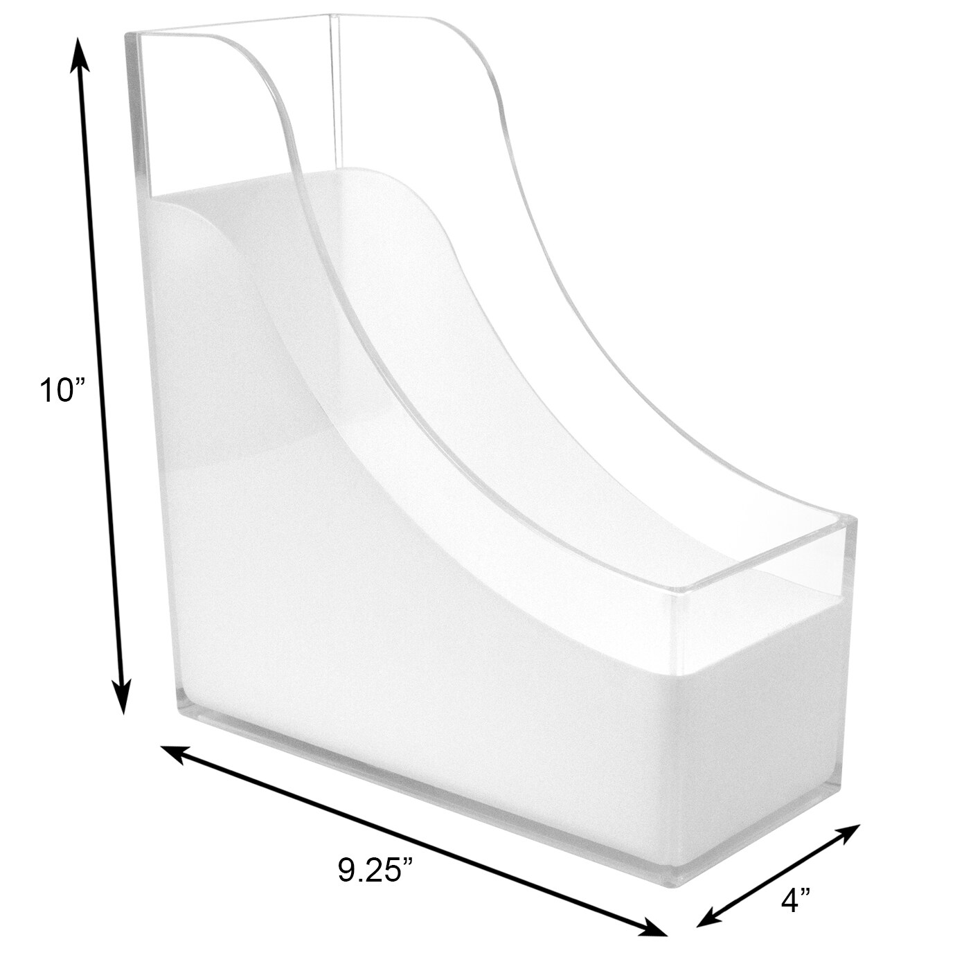 Sorbus Acrylic File and Magazine Holder - Great for home or office.