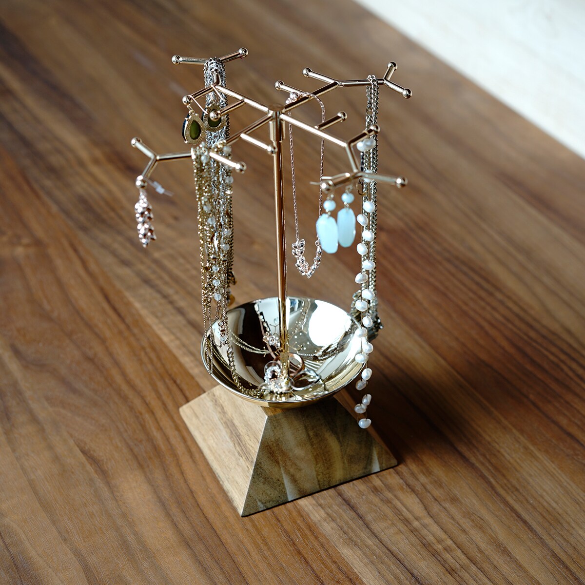 Paisley Jewelry Display Stand, Gold