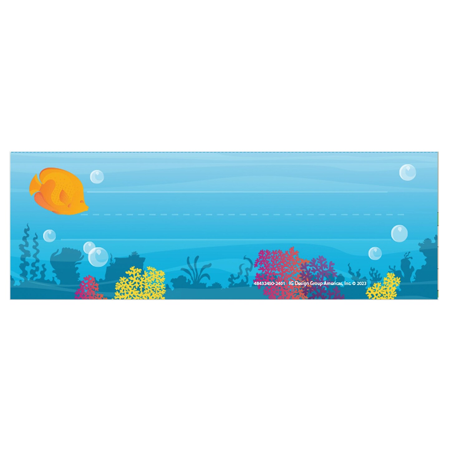 Seas the Day Tented Name Plates, 36 Per Pack, 6 Packs
