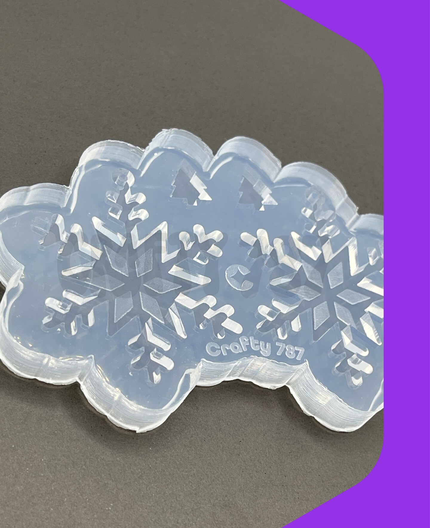 Snow Dangle Earring Silicone Mold (C15)