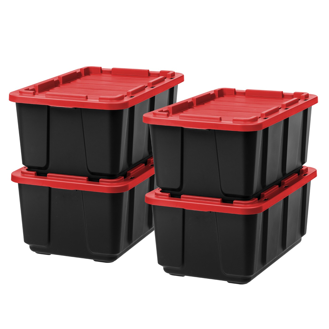 IRIS USA 27Gal Heavy Duty Storage Plastic Bin Tote Container For Garage