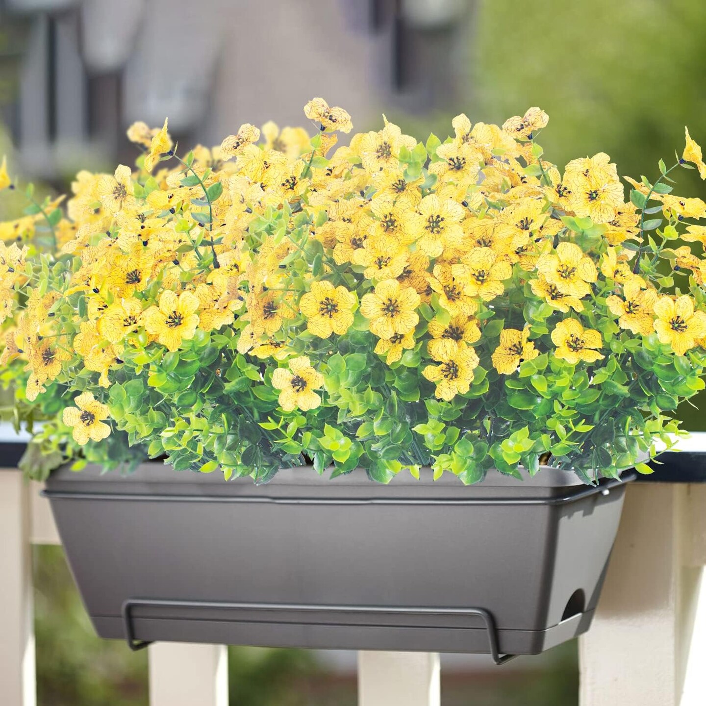 10 Bundles UV Resistant Artificial Flowers for Outdoor D&#xE9;cor