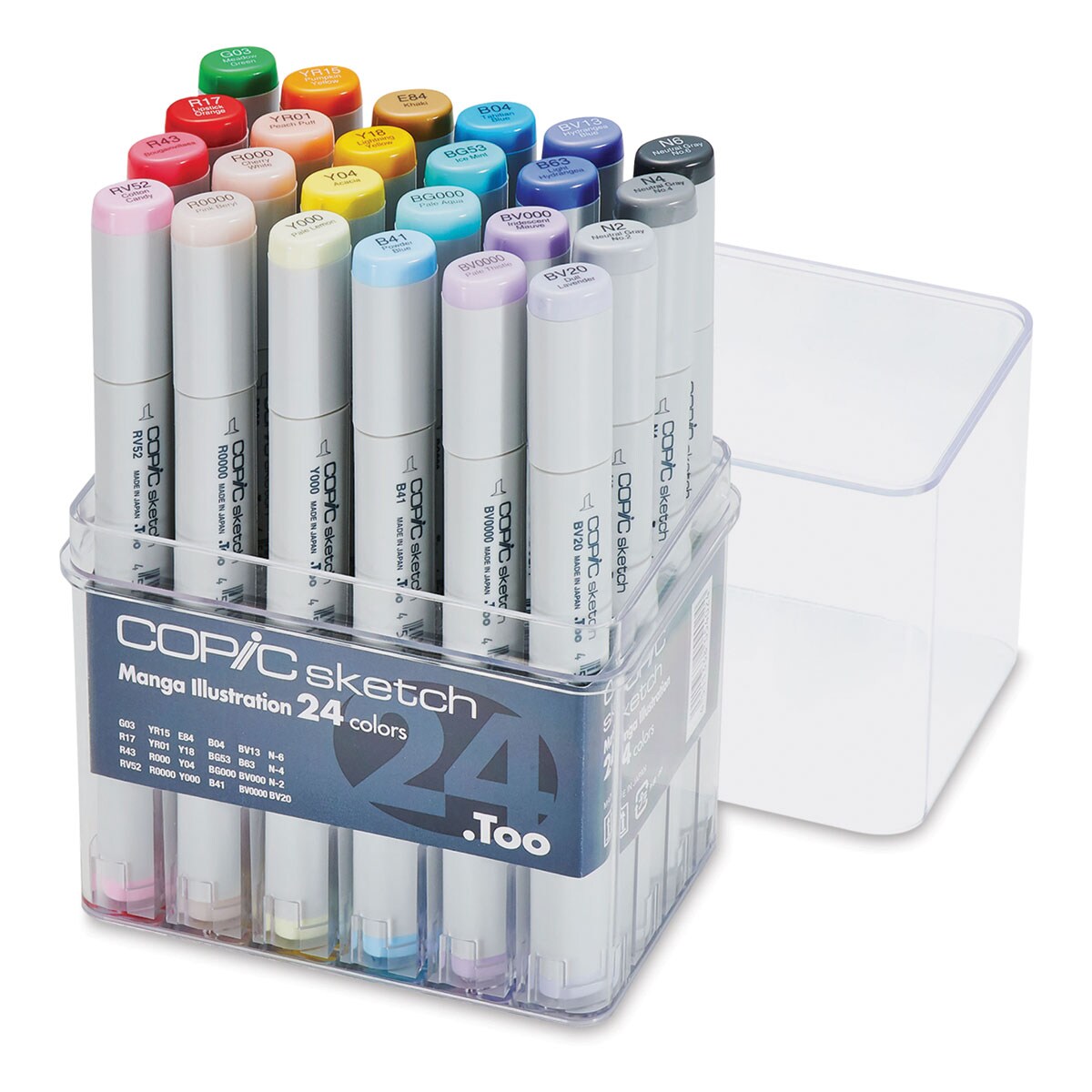 Copic Sketch Markers - Manga Colors, Set of 24