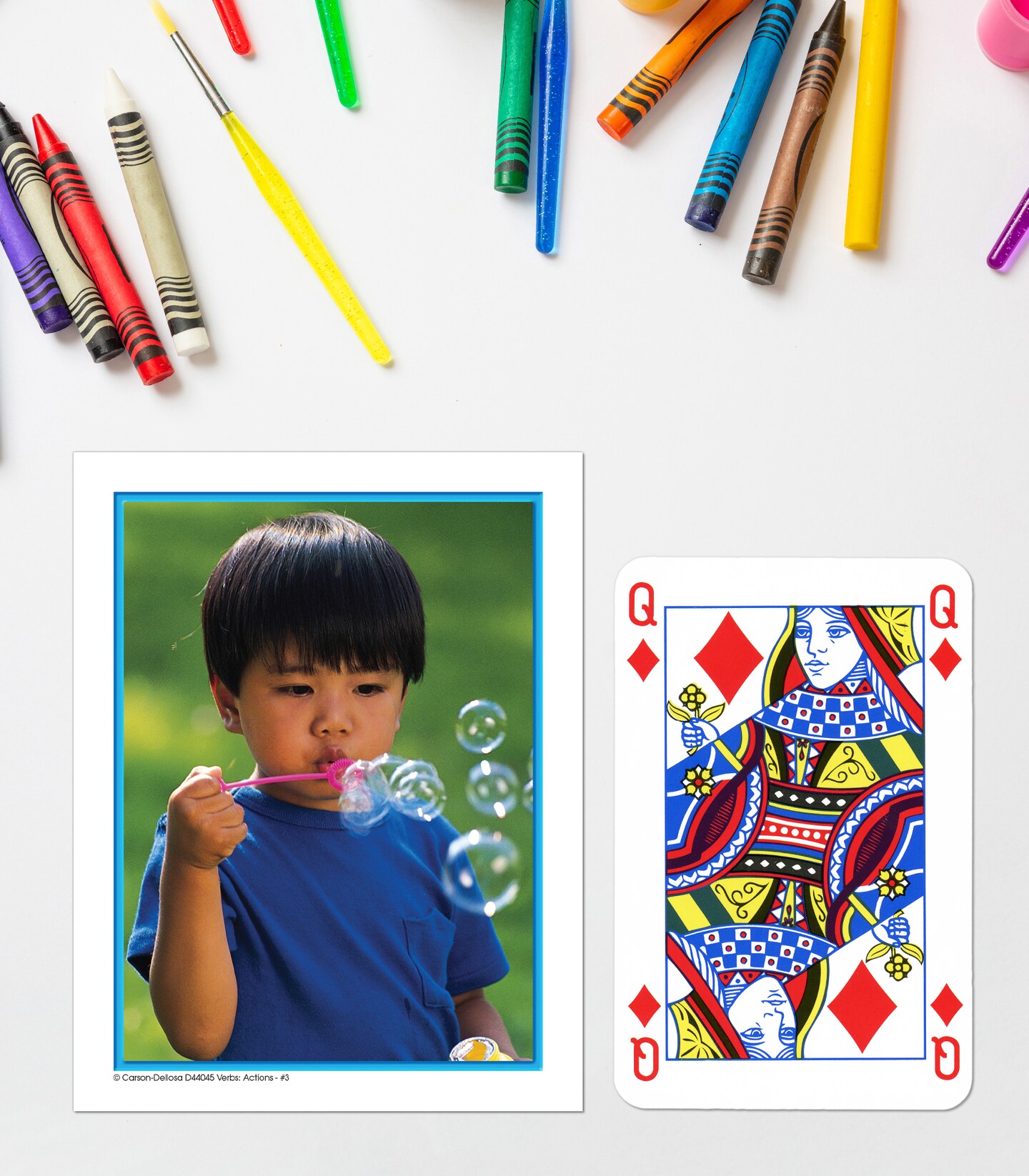 Key Education Nouns, Verbs, and Adjectives Photographic Flashcards, 275 Phonics Flash Cards Covering Parts of Speech, Sight Words, and Basic Vocabulary, Speech Therapy Materials and Talk Tools