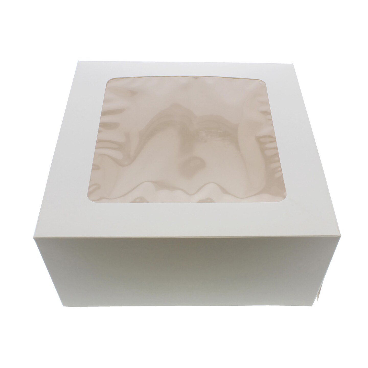 Spec101 | Cake Boxes with Window 15-Pack 10&#x201D; x 10&#x201D; x 5&#x201D; Inch White Bakery Boxes