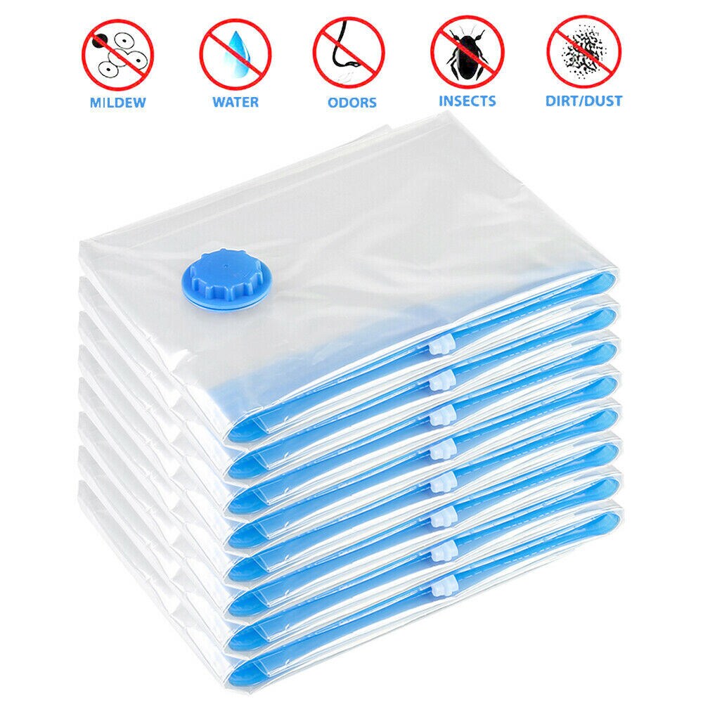 Vacuum Storage Bags Space Saver Hoover Compression for Travel Triple Seal