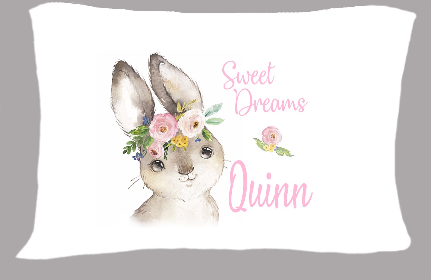 Bunny Pillowcase Rabbit Pillowcase Bunny Gift Easter Gift Personalized Pillowcase MakerPlace by Michaels