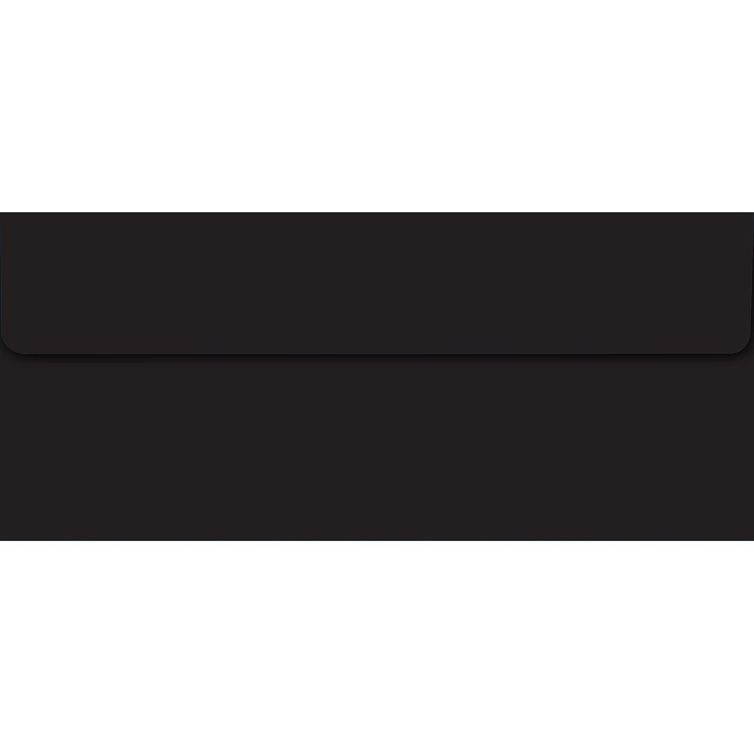 Great Papers! Envelopes, #10, Gummed Adhesive, Black, 9.5&#x22; x 4.125&#x22;, Printer Friendly, 25 count