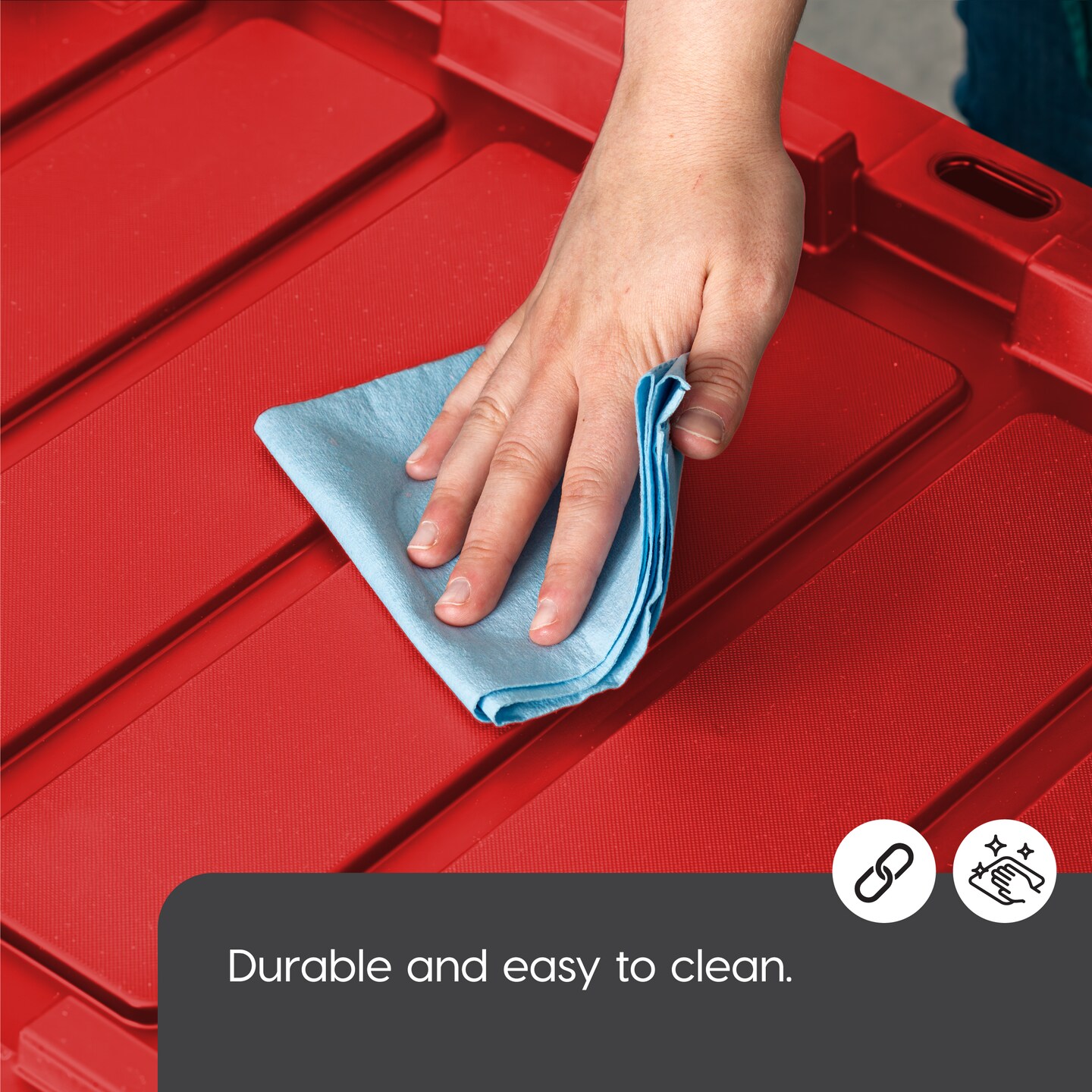 IRIS USA 27Gal Heavy-Duty Storage Plastic Bin Tote Container for Garage with Durable Lid