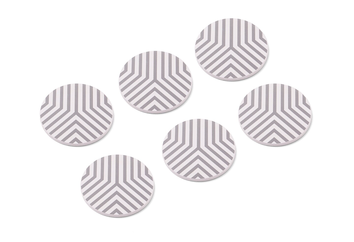 Multicolor Absorbent Coasters Set of 6