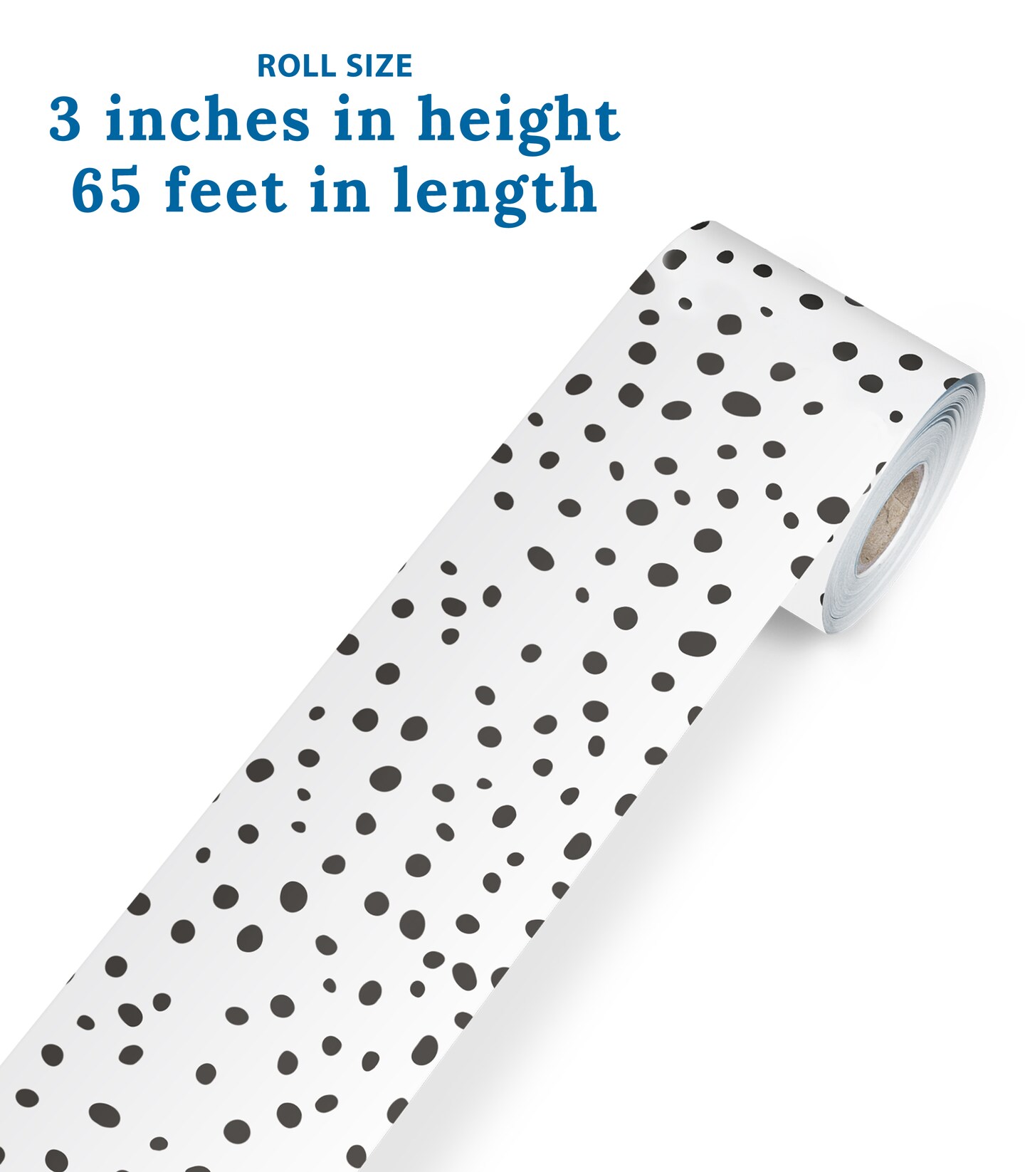 Carson Dellosa We Belong 65 Ft Straight Black and White Bulletin Board Borders, Black Dot Classroom Borders for Bulletin Board, White Board, Cork Board, and Classroom Décor, Bulletin Board Trim