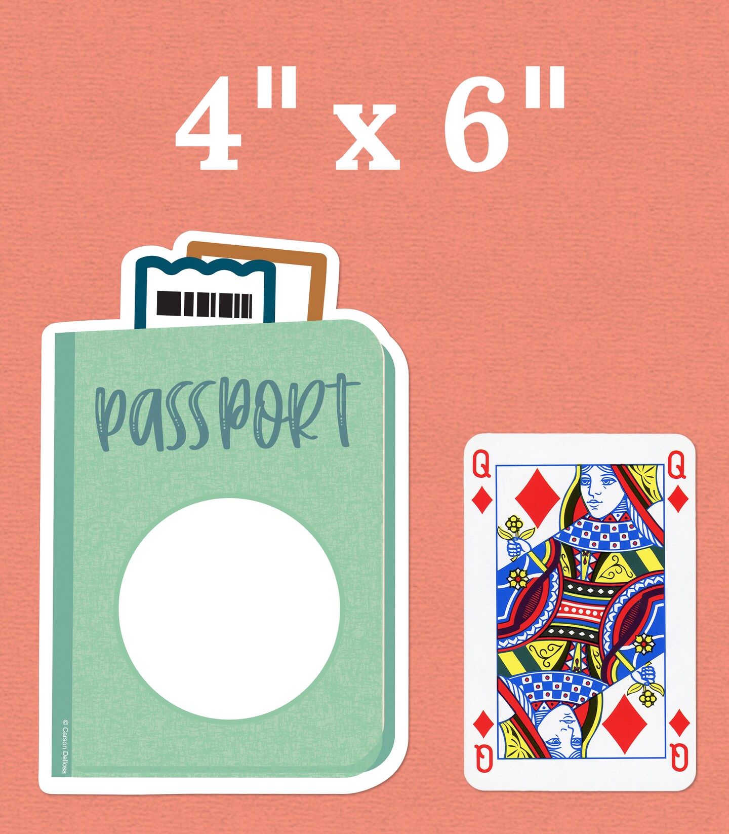 Carson Dellosa Let's Explore 36-Piece Passport Cutouts, Colorful Travel Tags for Bulletin Board, Locker Decorations, Adventure Theme Party and Classroom Decor