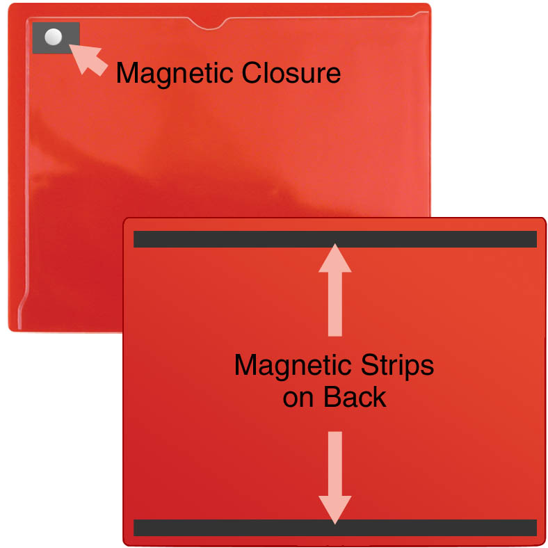 Magnetic Closure Pocket - 8 &#xBD;&#x22; x 11&#x22; - Magnetic-Back